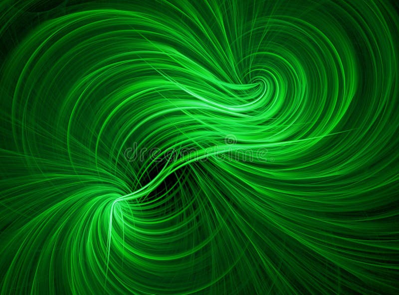 Green Swirl Background Wallpaper Stock Illustration - Illustration ...