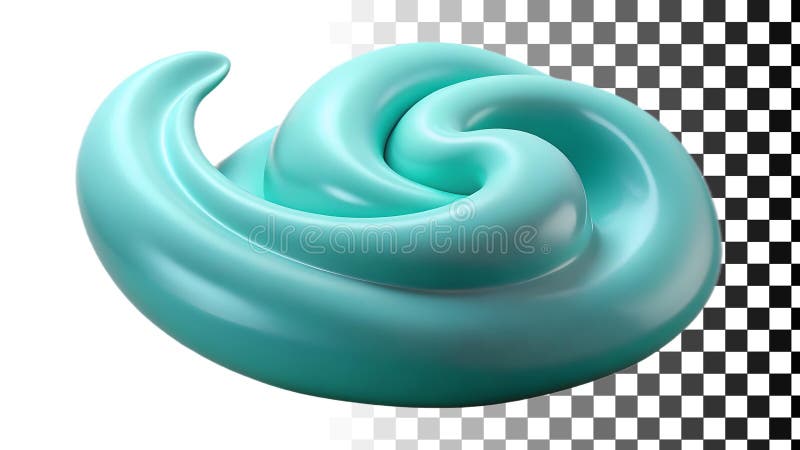 Green swirl, fluid shape, abstract design, liquid motion, swirl pattern png transparent image Generative AI. A green swirl fluid shape, abstract design and liquid motion, swirl pattern and dynamic form, artistic and flowing, ideal for abstract art, backgrounds and creative projects png transparent image Generative AI