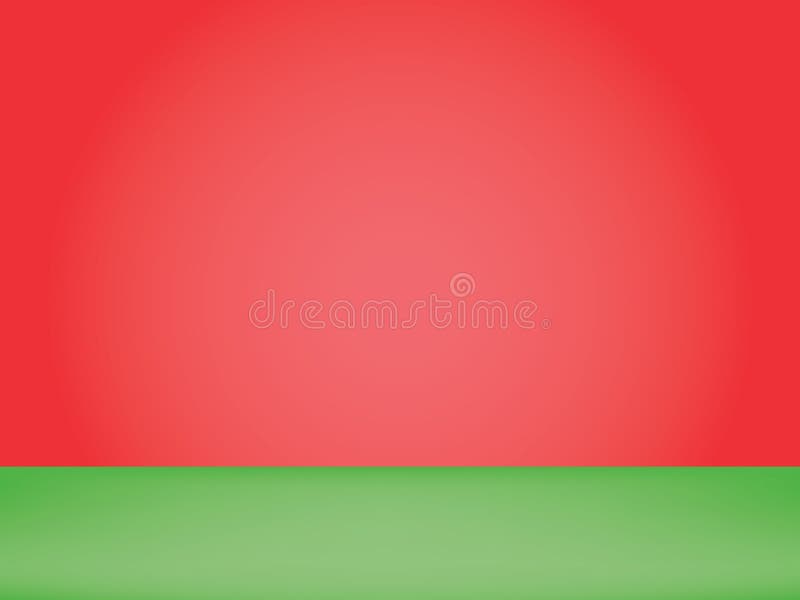 Green Table with Red Gradient Wall for Background, Color Display Product.  Stock Illustration - Illustration of modern, isolated: 207894984