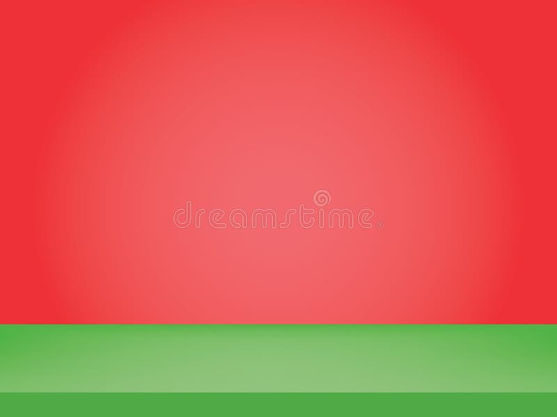 Green Table with Red Gradient Wall for Background, Color Display Product.  Stock Illustration - Illustration of display, orange: 207894986