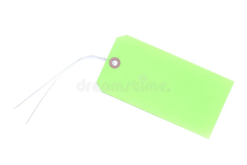 Green Tag stock photo. Image of manufacturing, wire, white 10183546