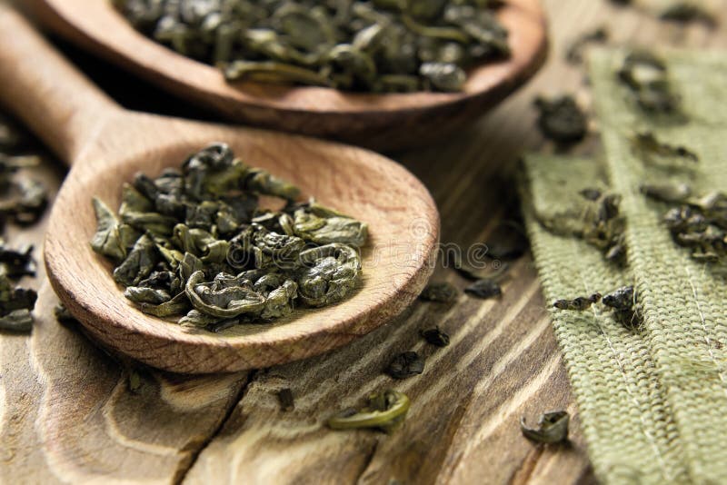 Green tea stock image