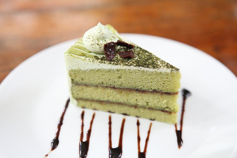 Green tea cake stock photo. Image of mousse, healthy 141547720