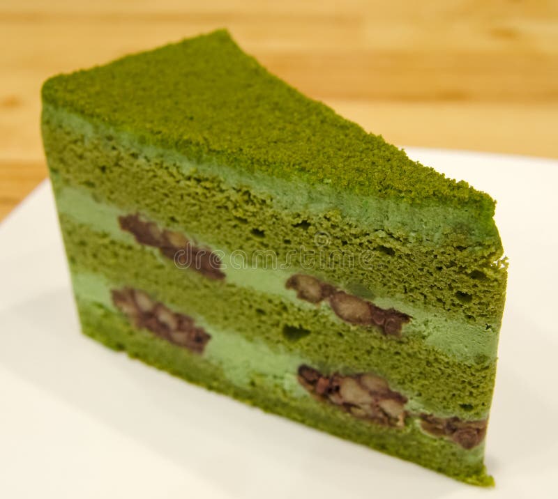 Green Tea Cake stock image. Image of isolated, fruit 11307209