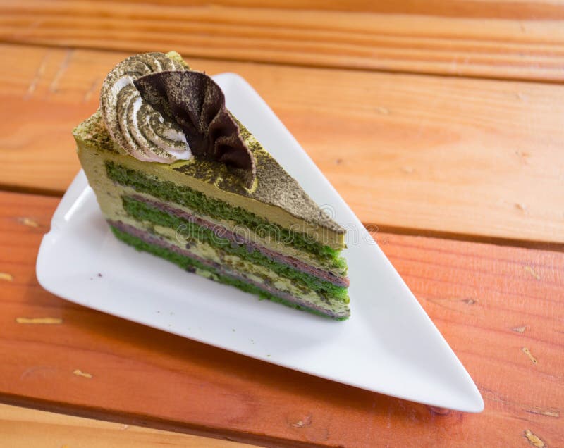 Green tea cake stock photo. Image of fresh, cream, drink 41869250
