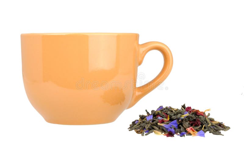 Green tea and cup stock photo. Image of leaf, traditional 19859862