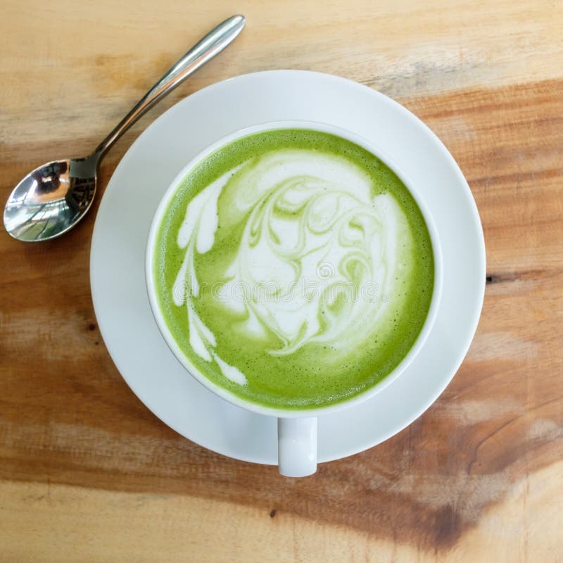 Green tea latte stock image. Image of japanese, healthy 115708271