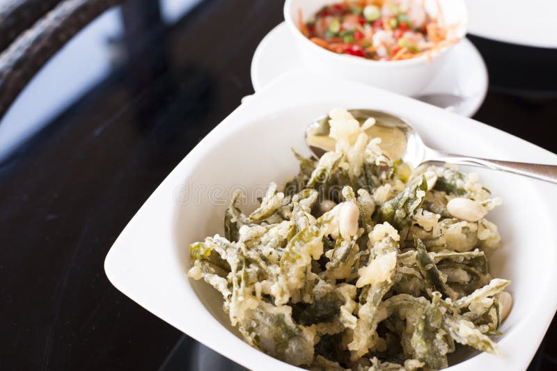 Green tea leaves salad stock image. Image of traditional 65156121