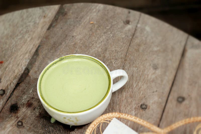 Green Tea and Milk for Drinking Stock Photo Image of milk, tasty 54771922