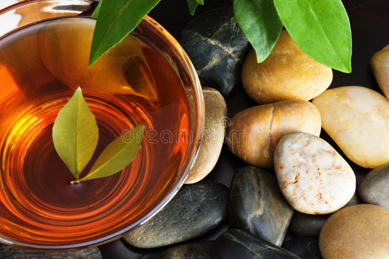 Green tea river pebbles stock photo. Image of japanese 4311490