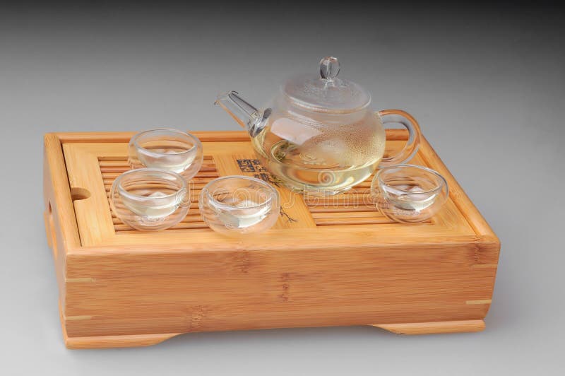 Green tea set stock image. Image of brewed, elegant, china 10263217