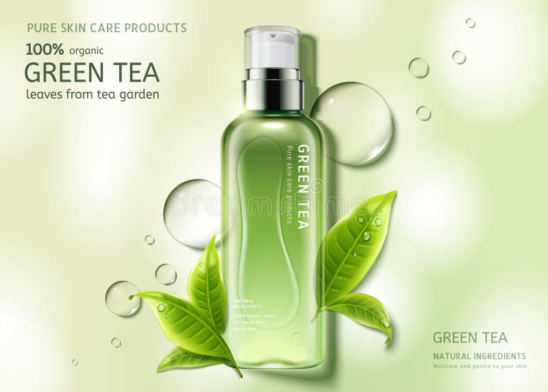 Green tea skin care spray