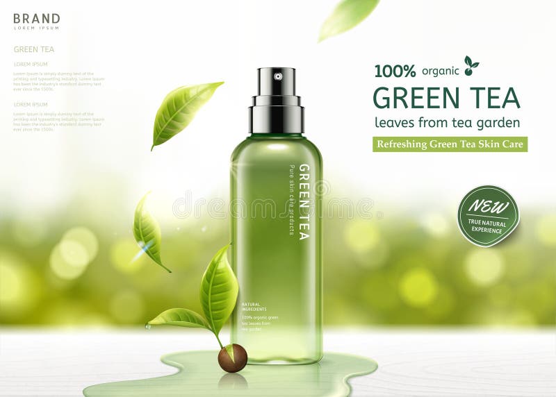 Green tea skin care spray