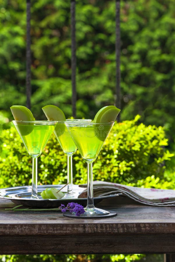 Green Tequila and Sour Apple Cocktail Stock Image Image of alcohol