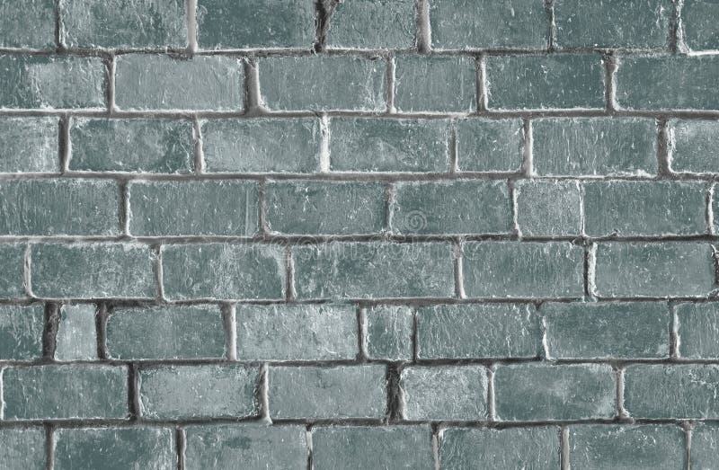 Green textured brick wall background