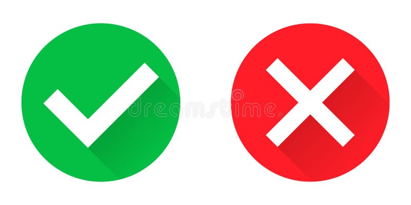 Green Tick và Red Cross là những biểu tượng quen thuộc trong cuộc sống hàng ngày của chúng ta. Hãy xem hình ảnh này để hiểu rõ hơn về ý nghĩa của những ký hiệu quan trọng này trong các trang web và ứng dụng của chúng ta.