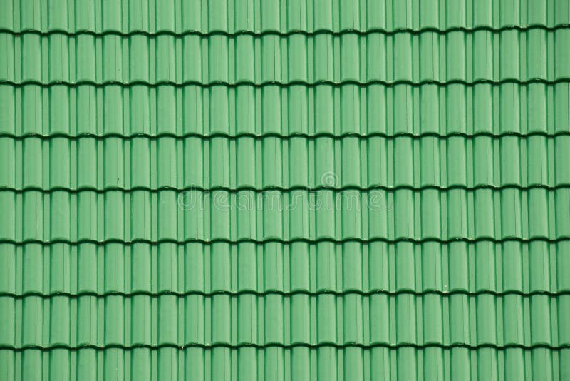 Green Tile Roof for Texture and Background Stock Image Image of house