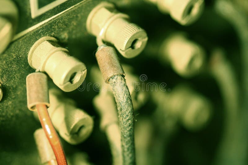 Green tinted screws stock photo. Image of wires, bolt, industry 346350
