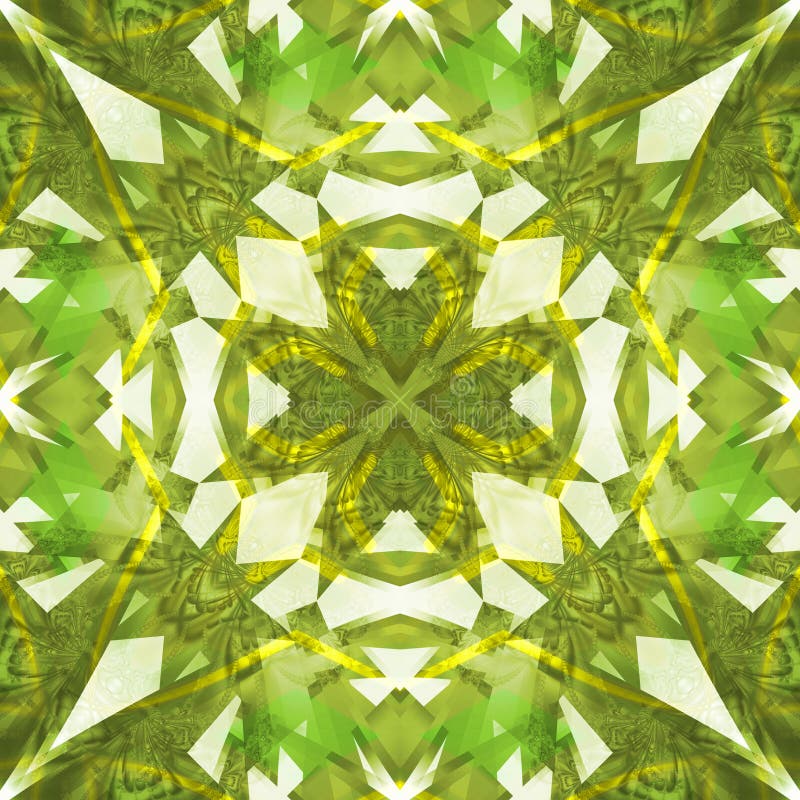 Green toned polished diamond abstract texture. Detailed shiny gem background illustration. Luxury fabric design sample. Textile pr