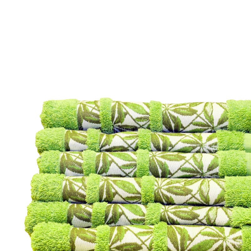 Green towels