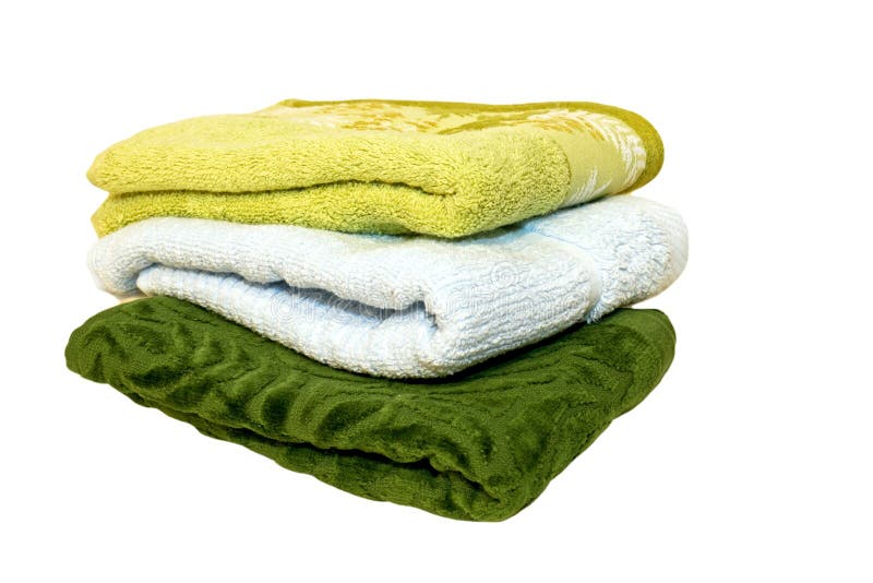 Green towels