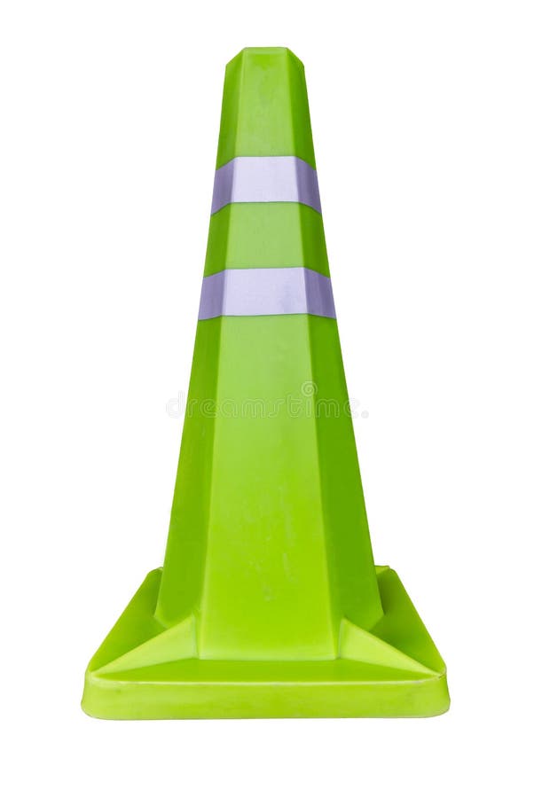 Green traffic cone stock photo. Image of green, perspective 34128922