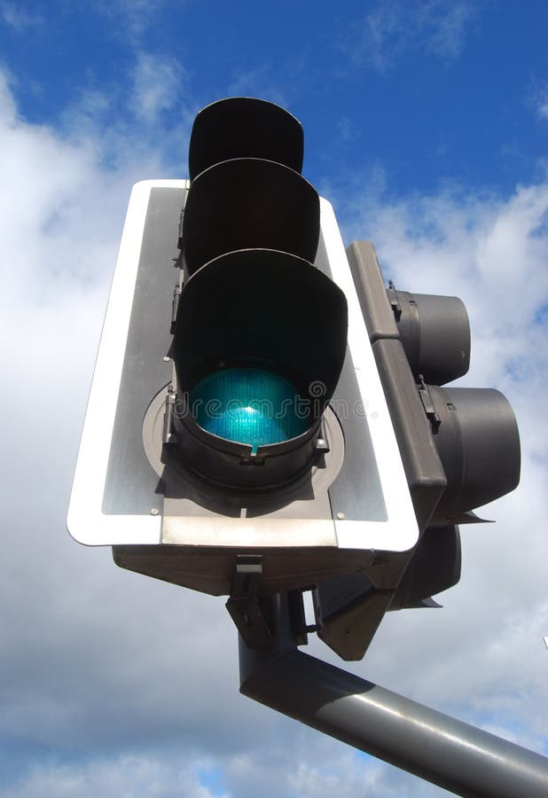 Green traffic light stock image. Image of cars, concepts 121155