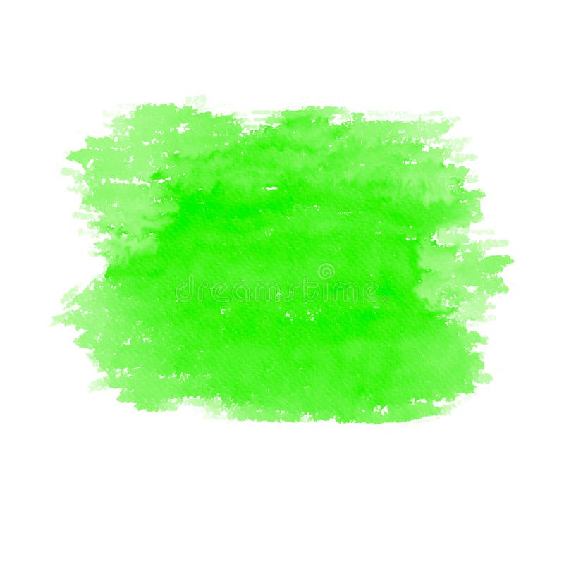 Green Transparent Paint Spot. Imitation of Watercolor Stock ...