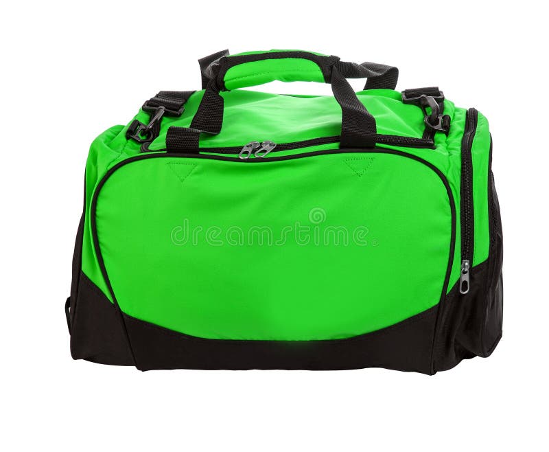 Green travel bag stock image. Image of accessory, destination 73189975