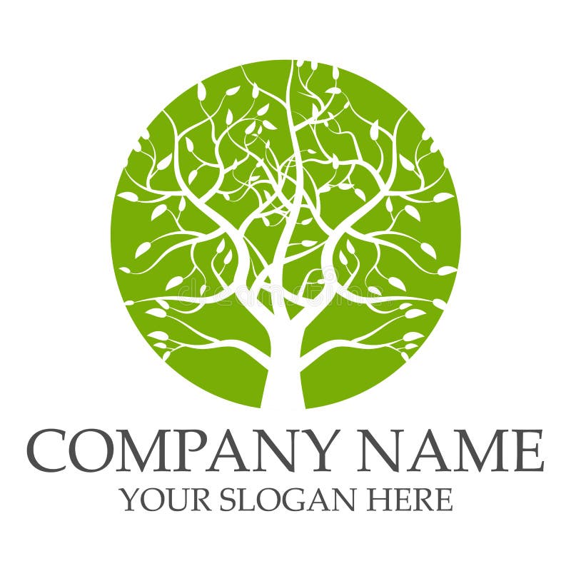 Green tree logo stock vector. Illustration of growth 91065656
