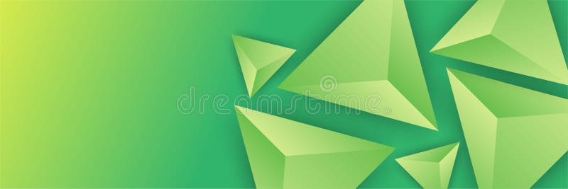 Green Triangle 3d Banner Background. Vector Abstract Graphic Design Banner  Pattern Background Template Stock Illustration - Illustration of color,  wallpaper: 235927447