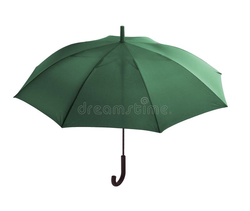 Green umbrella stock photo. Image of white, raindrops 67684632