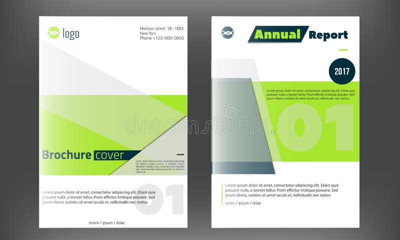 Green Vector brochure cover template. Business annual report design,clean flyer, professional corporate identity. royalty free illustration Green Vector brochure cover template. Business annual report design,clean flyer, professional corporate identity. royalty free illustration