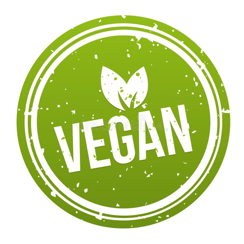 Vegan Button Vegan Friendly Badge. Eps10 Vector Banner. Stock Vector