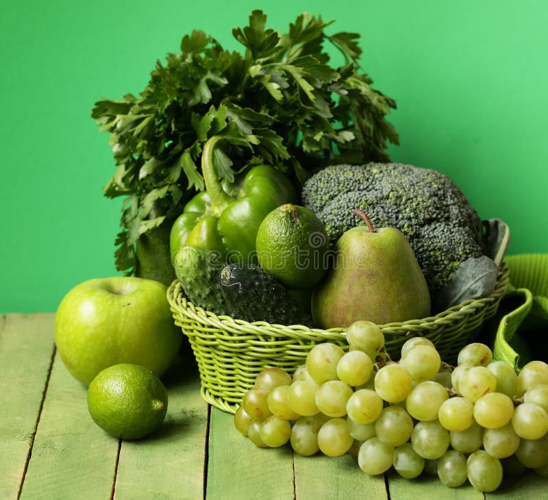 Green Vegetables and Fruits Stock Image Image of fresh, organic 127056615