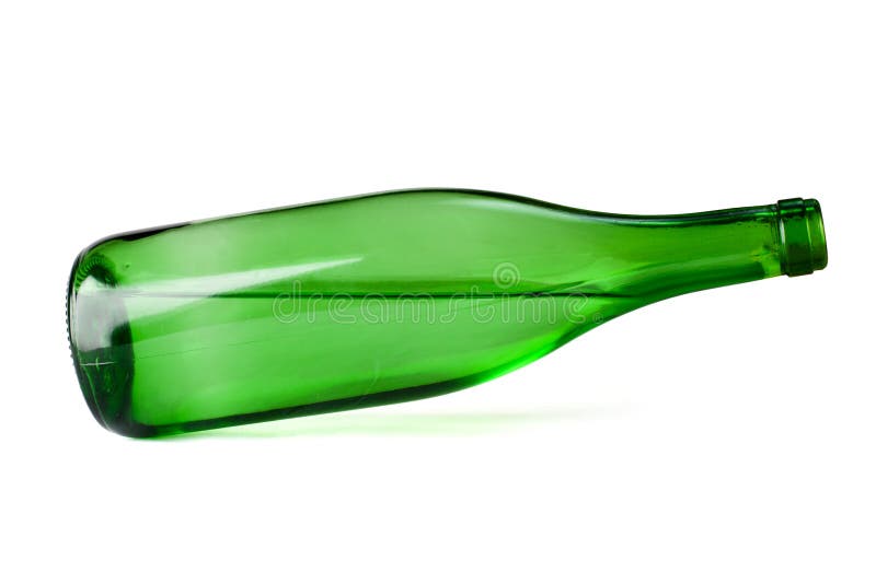 Green vine bottle tilted stock photo. Image of bottle 31243196