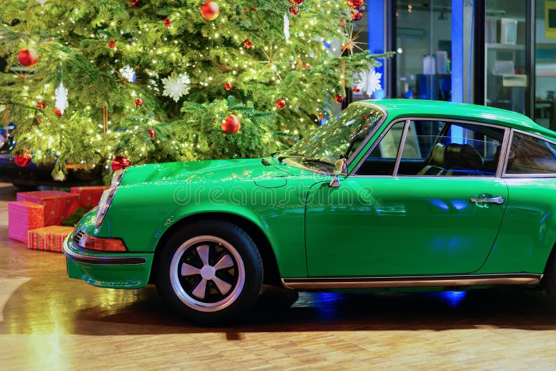 Vintage Classic Car Volkswagen Karman Ghia Front View Editorial Stock