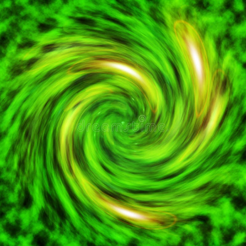 Green Vortex Abstract Background Pattern