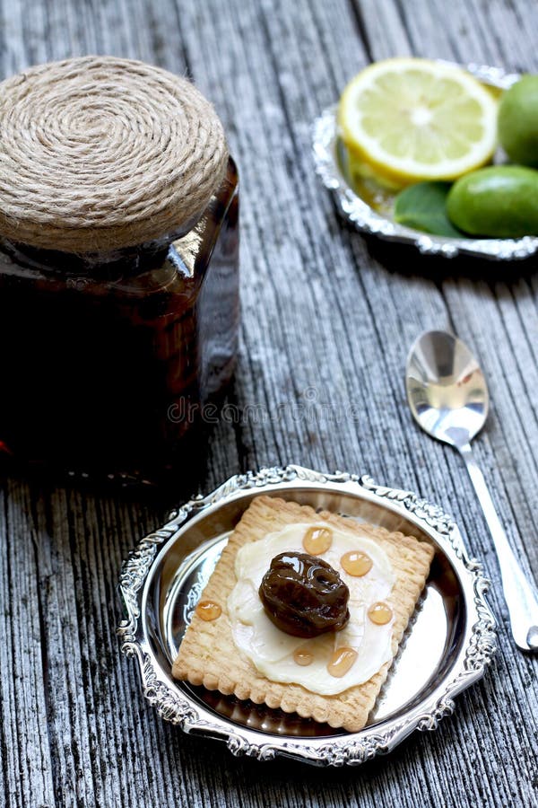 Green walnut jam stock photo. Image of sugar, flavored 42307520
