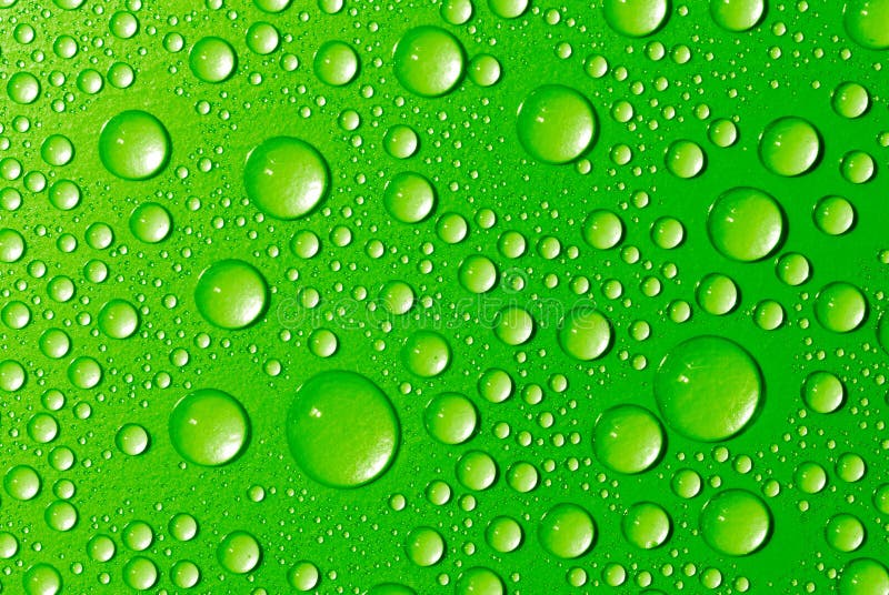 Green water drops stock photo. Image of macro, freshness 9792270