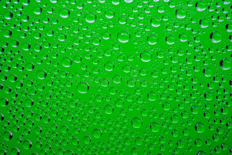 Green Water Drops Background Stock Photo Image of bubble, freshness