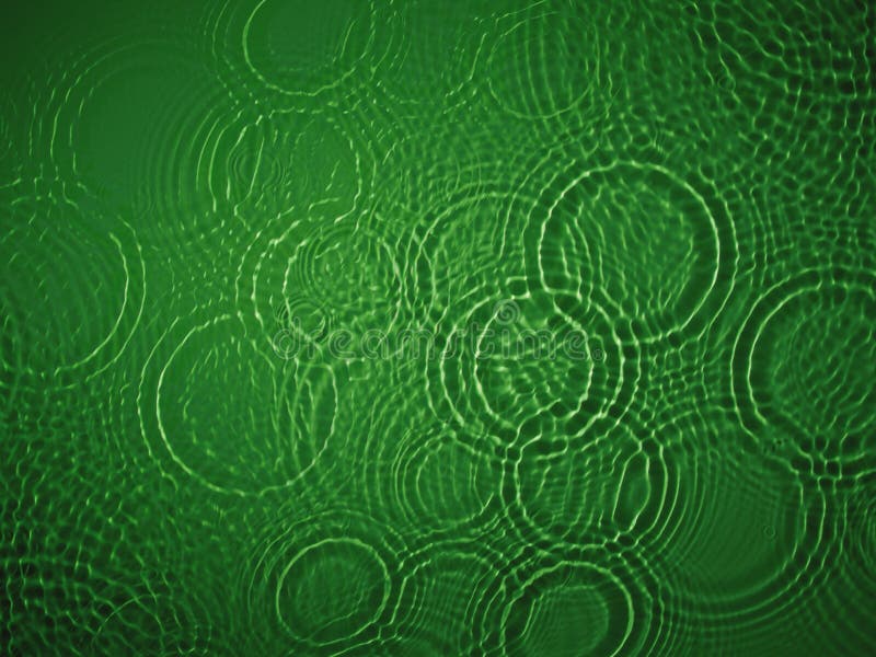 Green water ripple