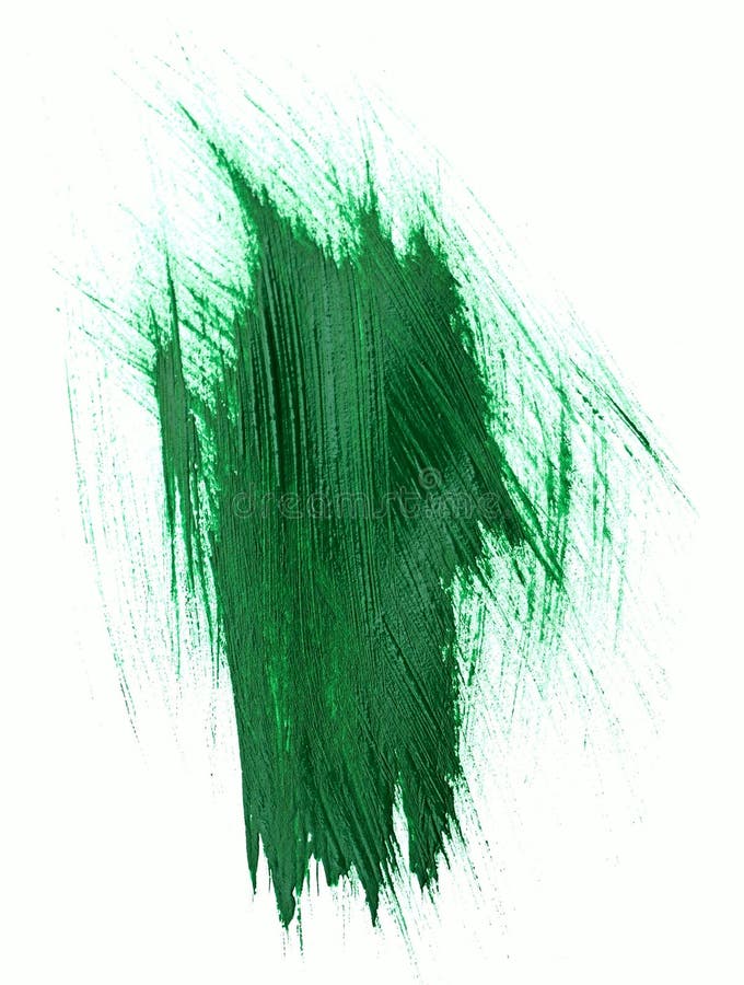 Green watercolor brush strokes