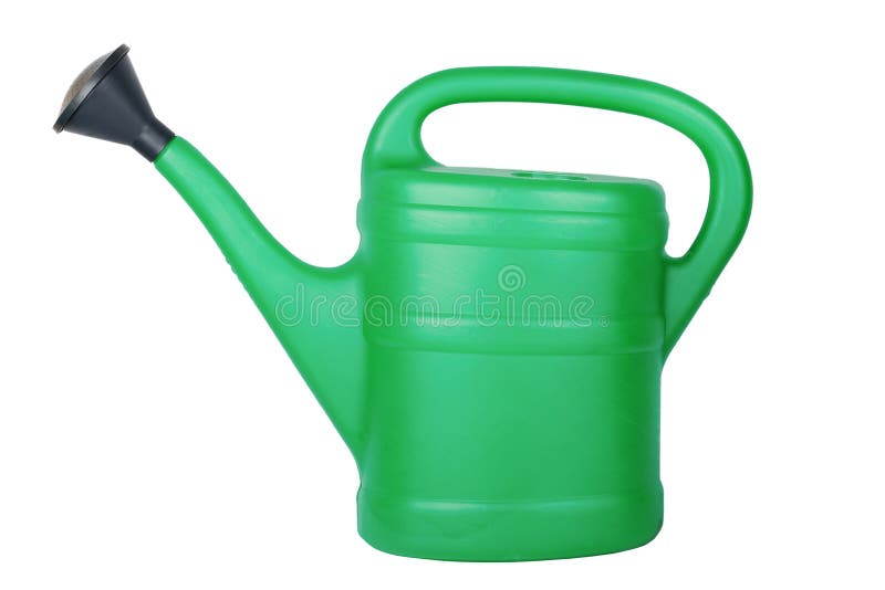Old-fashioned watering can stock photo. Image of garden - 4213274