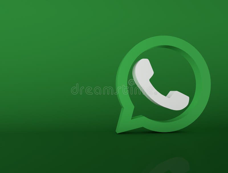 Green Whats App Logo Image 3d Images Editorial Stock Image Illustration of banner, chat 257229059