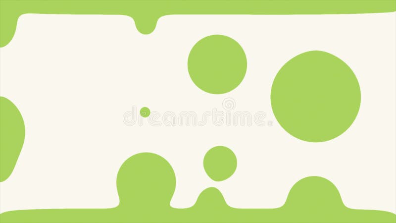 Green and white color floating liquid moving upside minimal background vector illustration