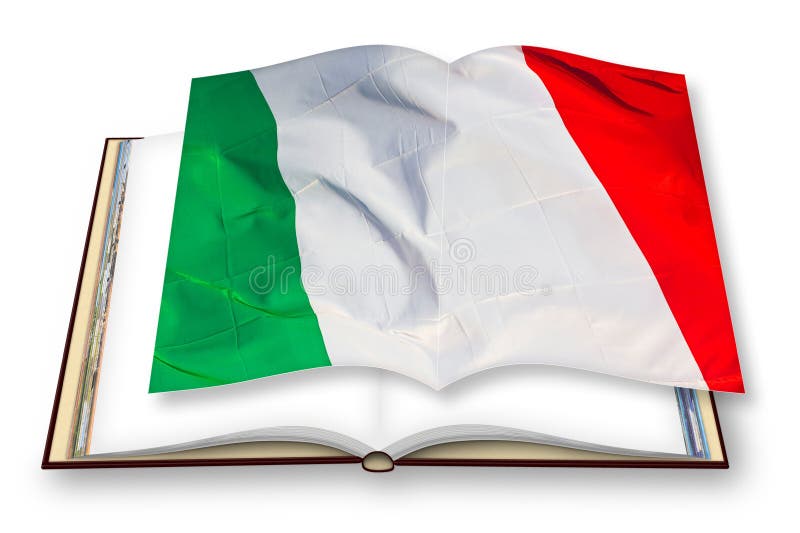 Green, White and Red Italian Flag Concept Image - 3D Rendering Concept ...