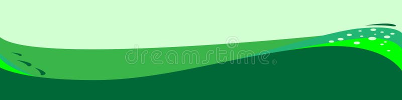 Green Wide Banner Background Stock Vector - Illustration of droplets