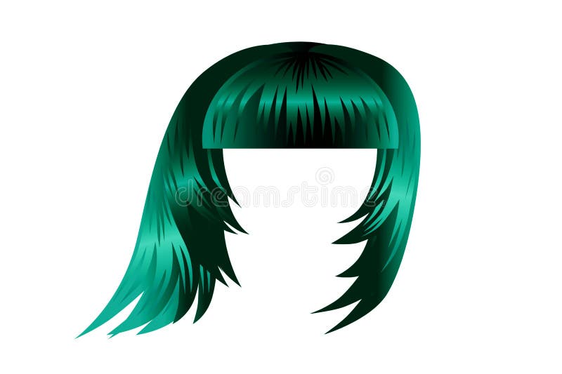 Green Wig Style on White Background Stock Illustration - Illustration of curl, style: 144286398 Green Wig Style on White Background Stock Illustration - Illustration of curl, style: 144286398