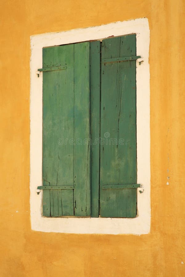 Green Window Shutters Picture. Image 8229917